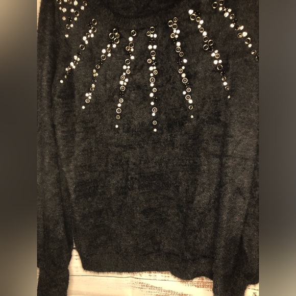 Jeweled Feather-Soft Sweater - Picture 10 of 15